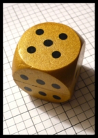 Dice : Dice - 6D - Foam Dice Metalic Gold - SK Collection buy Nov 2010